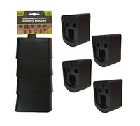 StealthMounts Soportes de batería para Ryobi 18v | Porta Baterías para Ryobi 18v | Paquete de 4 | Organizadores de batería negro para Ryobi 18v