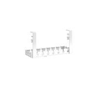 Stealthy Soporte para cables debajo del escritorio, herramientas de rechazo, instalación permanente, organizador de cables de acero bajo escritorio, organizador de cables multifuncional