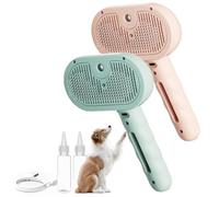 Steam Brush for Dogs, 2025 New Chewy Viral Steam Brush, 3 In 1 Rechargeable Steam Cat Brush Self Cleaning Dog Brush for Long and Short Hair Dogs, Remove Tangled Loose Hair (Mix-B)