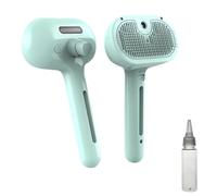 Steam Brush for Dogs, 3-in-1 Pet Steam Brush for Shedding, Mist Massage Brush Dog, Dog Grooming Tool for All Hair Types (Blue)