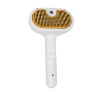 Steam Cat Brush - Self Cleaning Shedding Comb, Detangling Grooming Tool, Soft Massage Bristles, Convenient Maintenance, Premium Pet Care Necessary, Cat Kitten Indoor Home Shower Trip 20x11.5x8cm