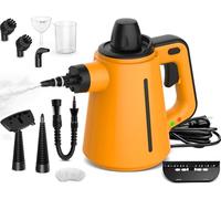 Steam Cleaner - Limpiador de vapor con 10 accesorios, 3,5 bares de presión de vapor, 380 ml, 1050 W, limpiador a vapor de mano para juntas de azulejos, tapicería y cuidado del coche, potencia de vapor