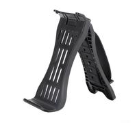 Steam Deck - Soporte ergonómico para batería de juegos con correa ajustable, soporte portátil de silicona ABS para jugar y cargar en consola, color negro