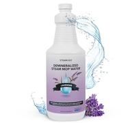 Steam & Go - Limpiador de suelo líquido desmineralizado, sin PVC, compatible con cualquier vaporizador de mopa, limpiador multisuperficie listo para usar, solución perfumada para fregona, lavanda, 907