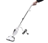 Steam - Limpiador de vapor de 1500 W, dispositivo de mano y mopa de vapor con accesorio deslizante para alfombras, limpiador de vapor eléctrico, dispositivo de mano extraíble, cabezal triangular para