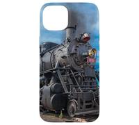 Steam Locomotive Train Vintage Railfan Carcasa para iPhone 15 Plus
