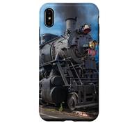 Steam Locomotive Train Vintage Railfan Carcasa para iPhone XS MAX