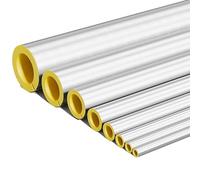 Steam Pipe Insulation Sleeve - High-Temperature Resistant Glass Wool/Rock Wool with Aluminum Foil, Industry and Construction(ID 34mm/1.34"TH 50mm/1.96")