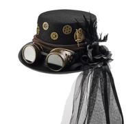Steam Punk - Gorro gótico punk para hombre, con gafas