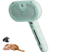 Steam Pup Brush, Roverrituals Steamup Brush, Steam-Powered Pet Grooming Brush, 3-In-1 Detanglings, Massage& Deshedding, Tool For Dogs And Cats (Green)