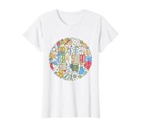 Steam Squad - Ciencia Tecnología Ingeniería Arte Matemáticas Camiseta gráfica económica, Mujer, Blanco, L