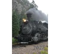 Steam Train 2027 A5 Family Diary With Week To Page: Locomotive Weekly Organiser For Business or Home