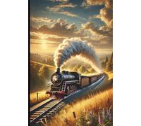Steam Train Enthusiast's Notebook: 120-Page Lined Paperback with Margins - Perfect for Writing, Journaling, and Capturing Timeless Railway Adventures
