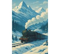 Steam Train Notebook: A Classic Lined Writing Book