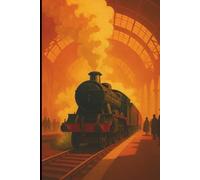 Steam Train Notebook: Vintage Railway Poster Style Journal: A Classic Lined Writing Book for Enthusiasts and Collectors