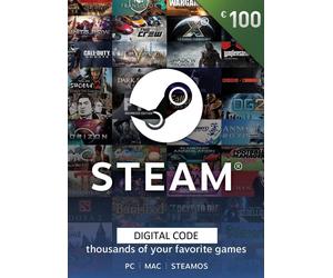 Steam Wallet Gift Card 100 EUR Steam Key EUROPE