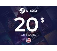 Steam Wallet Gift Card 20 USD Key - UNITED STATES