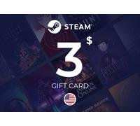 Steam Wallet Gift Card 3 USD Key - UNITED STATES