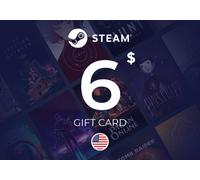 Steam Wallet Gift Card 6 USD Key - UNITED STATES