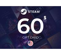 Steam Wallet Gift Card 60 USD Key - UNITED STATES