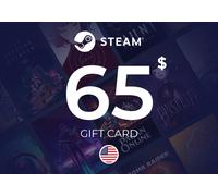 Steam Wallet Gift Card 65 USD Key - UNITED STATES