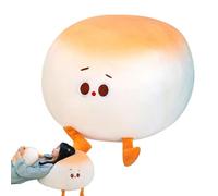 Steamed Bun Plush Toys, Simulation Snack Plush Pillow, 100g Decoration Doll, Nap Playtime Companion Toy for Kids, Girls, Friends, Family, and Teens, 7.87x7.87x8.66 Inches