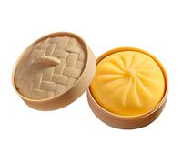 Steamed Bun Sensory - Calming Rebound Squishy Stress Reliever, Soft Squeeze for Kids Teens Adults, Fun Portable for School Home Dorm Commuting Travel Classroom Relaxation and Play