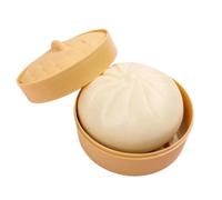 Steamed Bun Toy - 3.94 Inch Soft Bun Toy | TPR Soft Squeeze Toys - Long Lasting Simulated Steamed Buns Prop with softs TPR Material for Stress Relief Play or Decoration Use