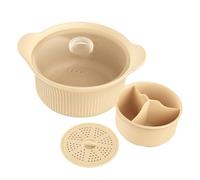 Steamer Basket | Expandable plegable Vegetable Steaming Baskett with Handle | Stainless Steel Adjustable Utensils for Soup Fish Oven Air Fryer Home Apartment Cooking Kitchen