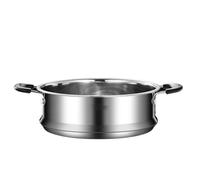 Steamer de acero inoxidable, olla de vapor vegetal, bandeja de vapor de varias capas, diseño de calentamiento de even resistente para cocinar en casa diariamente soup, mariscos, huevos, bollos y