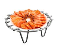 Steamer Rack, Grill Grid, 9.84x2.36inches Cooking Stand, Heat Resistant, Non-stick Stainless Steel for Baking Dishes, Barbecue Meals, Kitchen Pots, Roasting Trays, Culinary Tasks