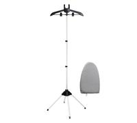 Steamer Stand for Clothes, Foldable Garment Rack with Ironing Glove, Handheld Fabric Care Station, Interactive Supports Dresses, Suits, Pants, Shirts, Ideal to Home or Travel Use 62.99x16.93 Inches