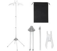Steamer Stand for Clothes - Foldable Hanger with Adjustable Height | Ideal Steaming, Ironing Garments | Perfect Dorms, Apartments, Homes, Hotels, Travel, and Dormitories