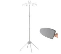 Steamer Stand for Clothes, Handheld Garment Rack, Foldable Fabric Care Tool, Includes Ironing Glove, Ideal for Wedding Dresses, Jacket, Pants, Suit, Gown, T Shirt, 62.99x16.93 Inches