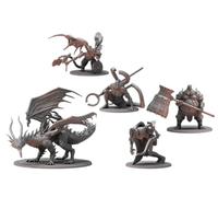 Steamforged Games Dark Souls The Roleplaying Game Miniatures Bundle: Kalameet The Last Dragon, Titanite & Stone, y Dancer of The Boreal Valley & Smough (3 artículos)