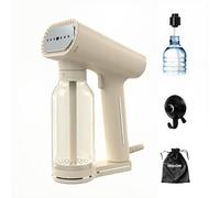 STEAMONE - Vaporizador 2000 W, 30 g/min - Plancha portátil - Capacidad 400 ml - Elimina el 99,99% de las impurezas - Listo en 30 s - Cable de 3 m - Formato compacto - KARL XL - CREAM400