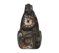 Steampunk 01 Steampunk Bolso De Hombro Retro Sling Mochila Mochila Casual Mochila De Senderismo Relojes Mochila Bolsa