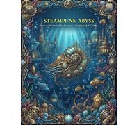Steampunk Abyss: An Intricate Mechanical Deep Sea Coloring Book for Adults Featuring 100 Ultra-Detailed Ocean Creatures, Lost Underwater Kingdoms, Clockwork Architecture and Fantasy Marine Worlds