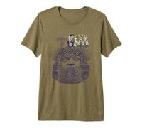 Steampunk Aesthetic Macabra Encyclopedia Maya Statue Camiseta Premium