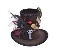 Steampunk Alto Mini Sombrero de Copa Mujer Loco Halloween Accesorio Disfraz