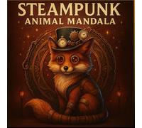 Steampunk Animal Mandala Coloring Book Vol. 2: Intricate Mechanical Designs with Fantasy Animals for Adults - Stress Relief and Relaxation