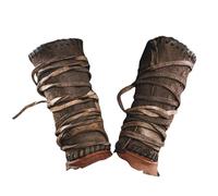 Steampunk Arm Bracers 2 PC - Lace Up Faux Leather, Cosplay Arm Guards | Adjustable Costume Bracers Accessory Durable Faux Leather Wrist Guard for Men Women LARP Renacimiento and Fan