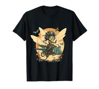 Steampunk Battle Fairy Riding a Dragonfly Camiseta