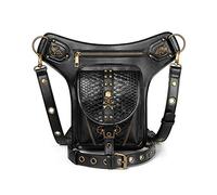 Steampunk - Bolso de mano de cuero vintage, bolso de hombro gótico
