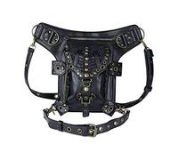 Steampunk - Bolso de mano de cuero vintage, bolso de hombro gótico