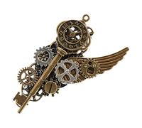 Steampunk Brooch Pin - Alloy, 2.76x1.57in Gear Brooch Sturdy | Rustproof Steampunk Lapel Pin, Decorative Accessory For Boys, Girls, Kids, Cosplay, Disfraces, Dance Props, Se référer à la description