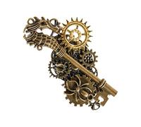 Steampunk Brooch Pin - Alloy, 2.76x1.57in Gear Brooch Sturdy | Rustproof Steampunk Lapel Pin, Decorative Accessory For Boys, Girls, Kids, Cosplay, Disfraces, Dance Props, Se référer à la description