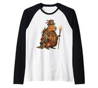 Steampunk Capibara Steam Punk Capibara Vintage Camiseta Manga Raglan