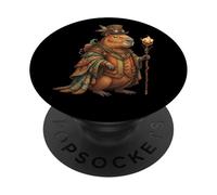 Steampunk Capibara Steam Punk Capibara Vintage PopSockets PopGrip Adhesivo