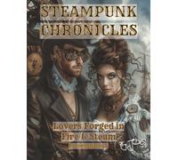 Steampunk Chronicles: Lovers Forged in Fire & Steam: Coloring Book
